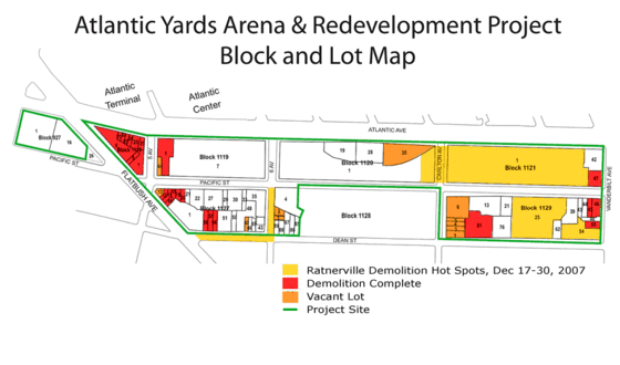 Atlantic Yards Demolition Hot Spots